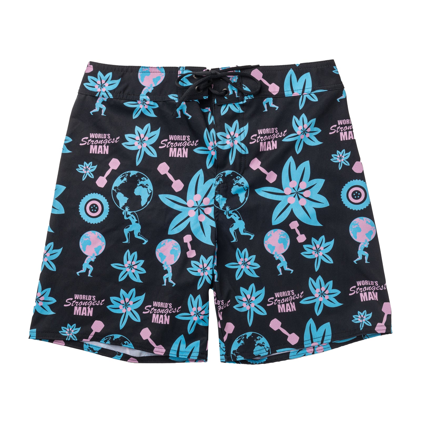 Hawaiian Print Swim Trunks – The World's Strongest Man Merch